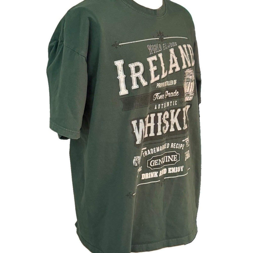 Ireland Whiskey Men's Green T-Shirt Men's Size 2XL XXL See Dimensions - Picture 3 of 7